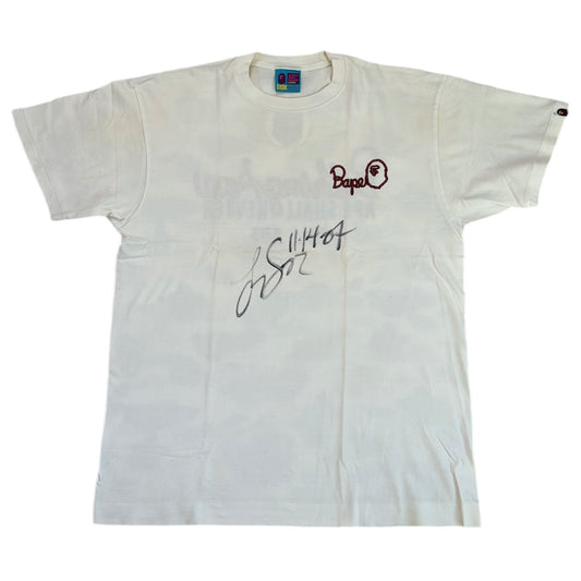 2007 Bape top logo tee (SIGNED BY TREY SONGZ) (Large)