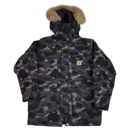 2005 Bape x Carhartt black camo jacket (Medium)