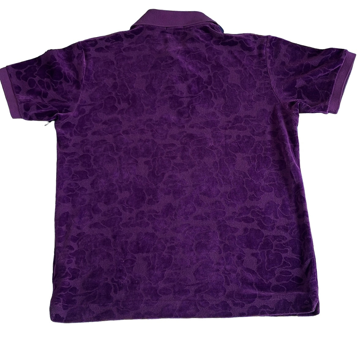 2007 Bape purple velour polo (Medium)