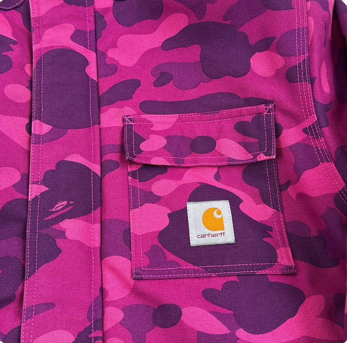 2005 Bape x Carhartt purple camo jacket (Medium)