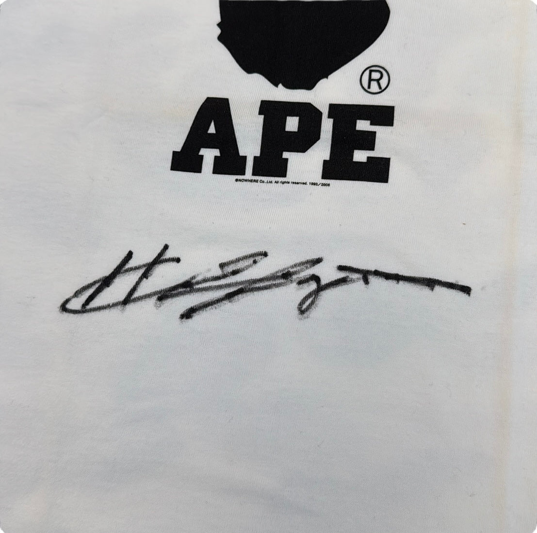 2008 Bape store Harajuku new location exclusive SIGNED BY HAYDEN CHRISTENSEN (Actor who plays anakin skywalker) (Medium)