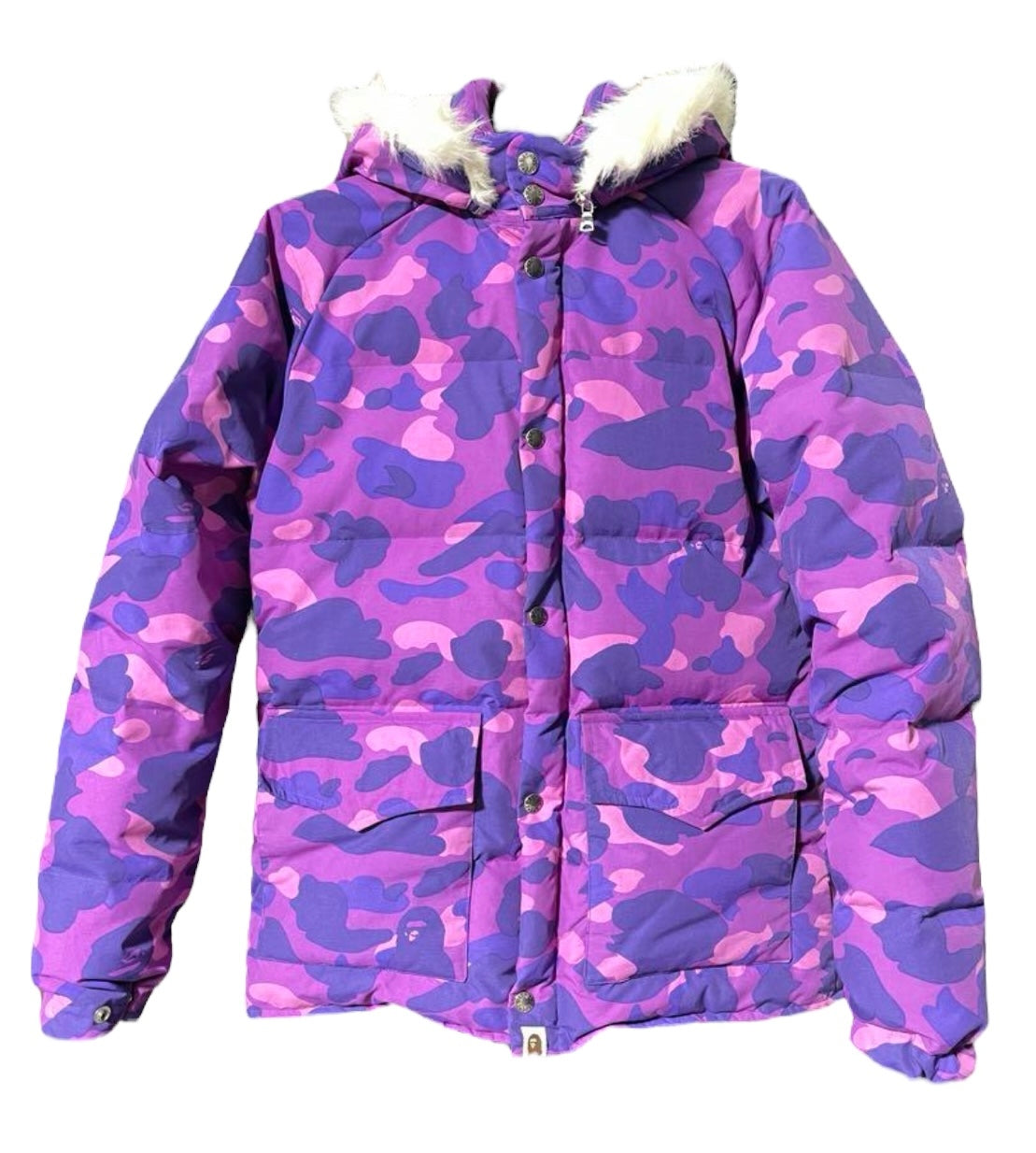 2005 Bape purple camo puffer (Small)